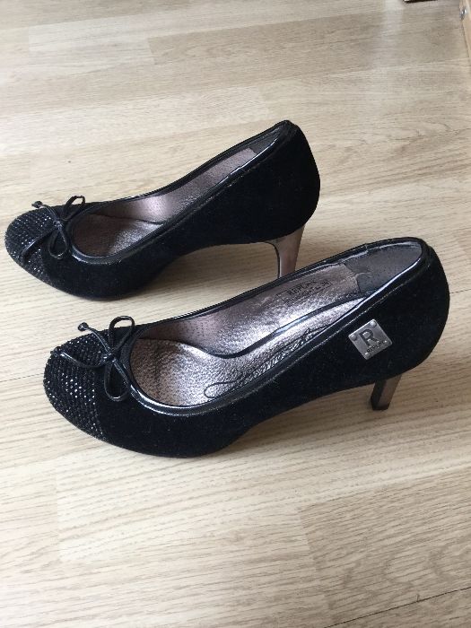 Replay - Sapatos Pretos veludo com brilhantes, n. 38 - Novos!