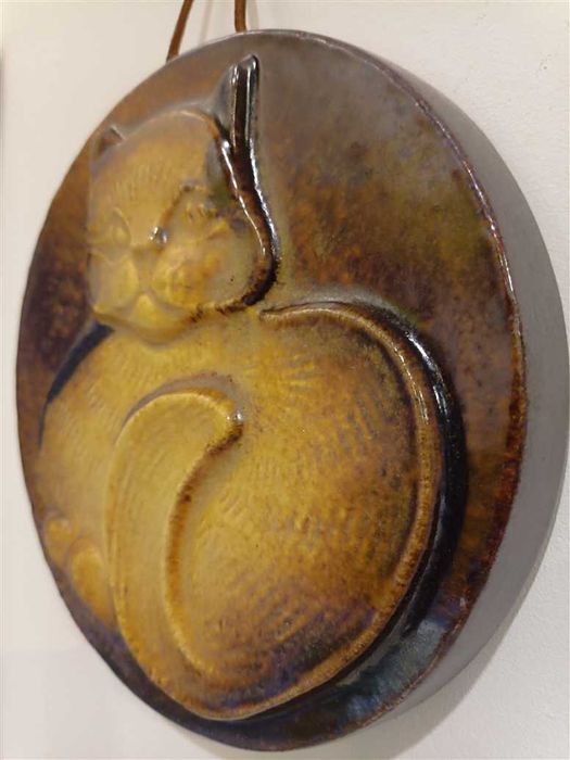 KOT - Płaskorzeźba naścienna Keramik Steuler - lata 60