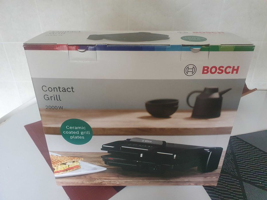 Grelhador de Placas Bosch TCG3323 de 2000 W - Preto (Novo)