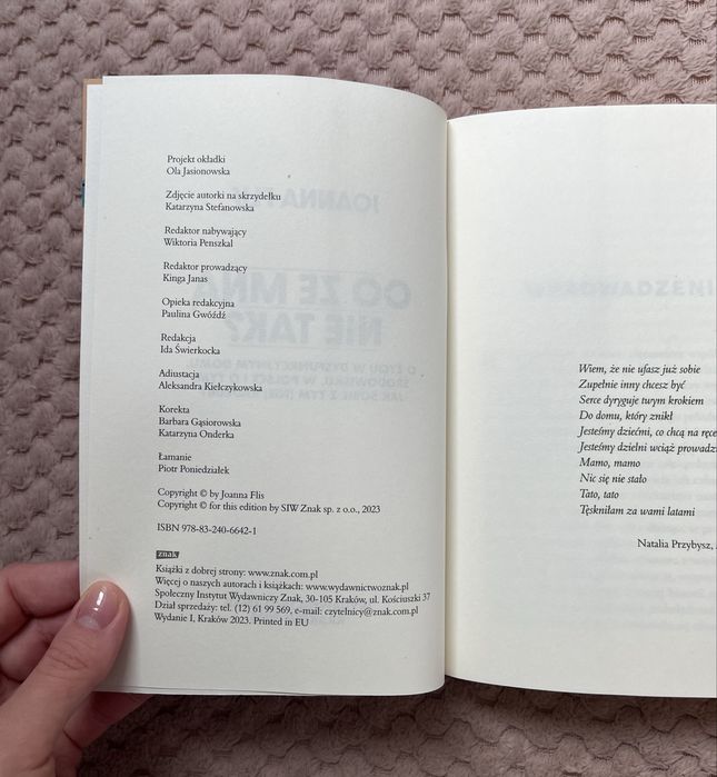 Książka Co ze mną nie tak? Joanna Flis – Znak