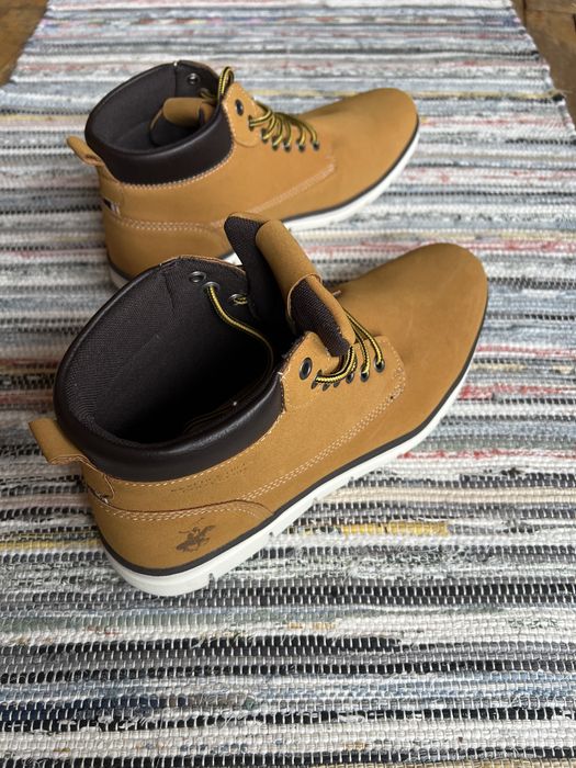 Buty trzewiki męskie Beverly Hills Polo Club rozmiar 44 musztardowe