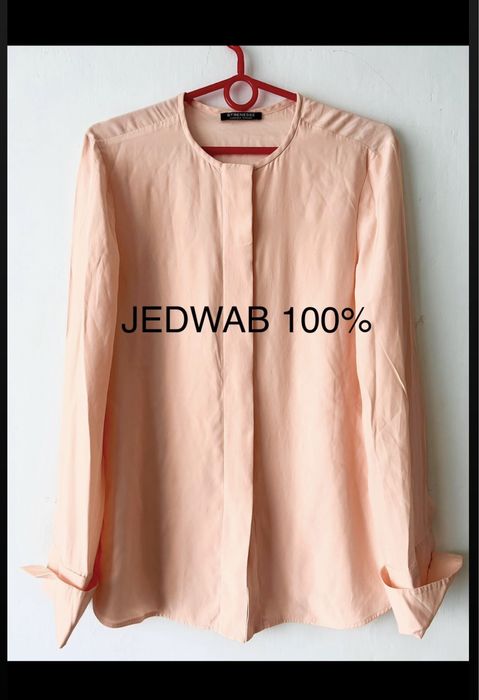 Morelowa bluzka koszula 100% jedwab