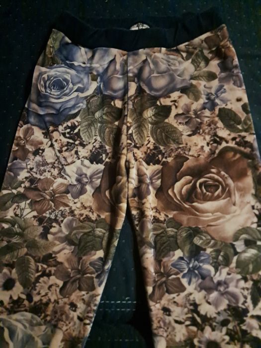 Legginsy welurowe ciepłe