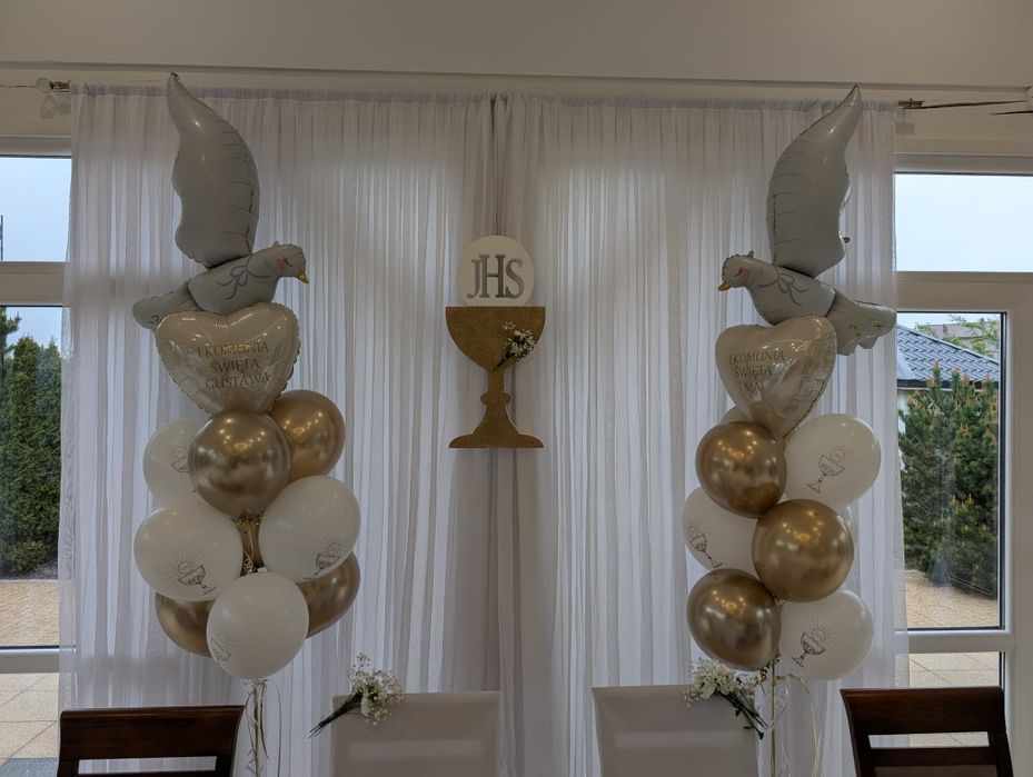 Balony z helem, dekoracje urodzinowe, girlandy na kole , ścianki balonowe