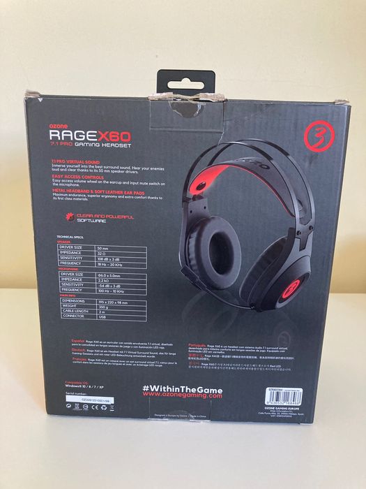 Headset Ozone Rage X60424544107381411841