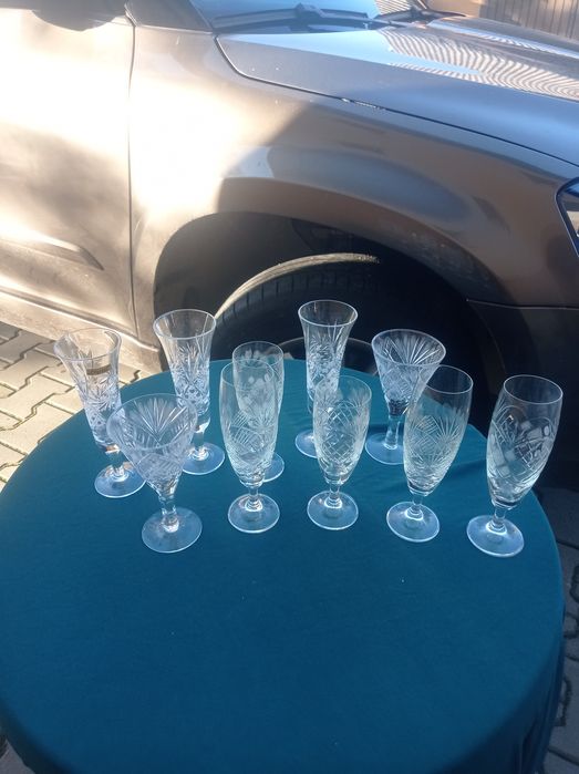 Kryształowe kieliszki 10 sztuk zestaw