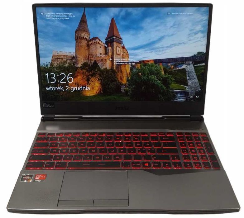 Laptop MSI Alpha 15 15,6 " AMD Ryzen 5 16 GB / 512 GB  jak nowy