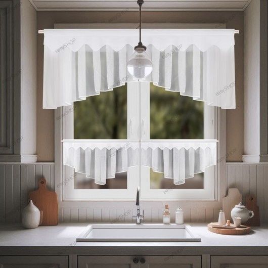 Komplet firan z zazdroskami białe na zakładki