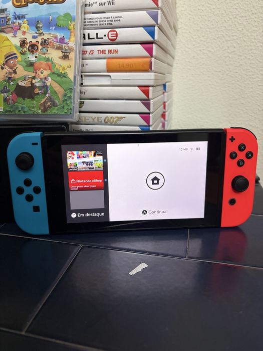 Nintendo Switch com Animal crossing