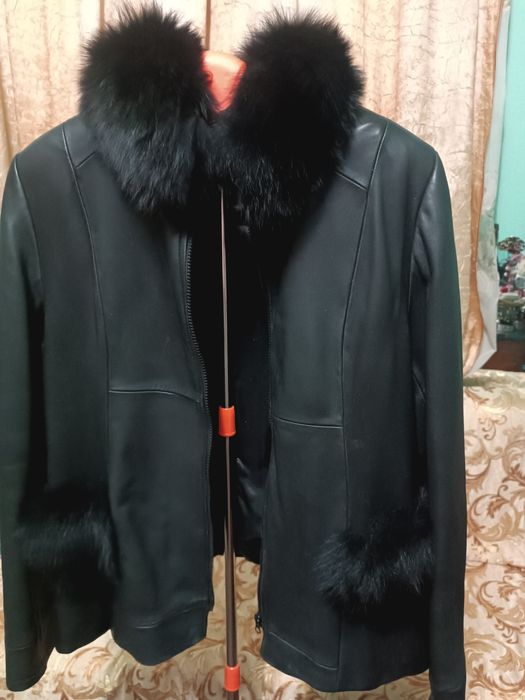 Продам шкіряну куртку Демі авто леді Розмір 50-52