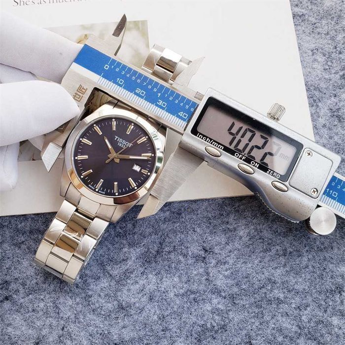 Годинник автоматичний Tissot Gentleman Quartz Blue Dial Watch (Ref. T127.410.11.041.00) featuring a 40mm