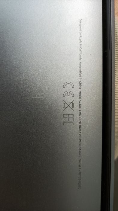 Продам крышку матрицы macbook A2338