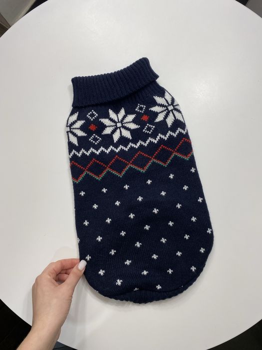 Одяг для тварин! Для собаки! Зимній светр! 30-32 см довжина