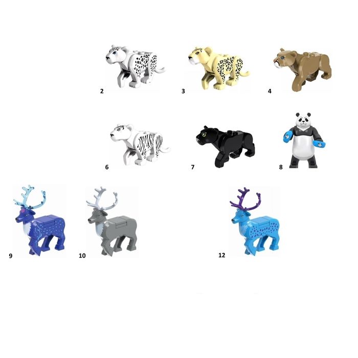 Лего фігурки тваринки, мультяшні персонажі