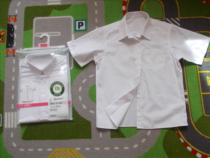 Новая школьная рубашка (блузка) Marks&Spenser для девочки