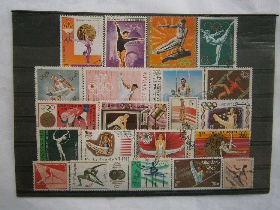 43 selos do tema Ginastica todos diferentes