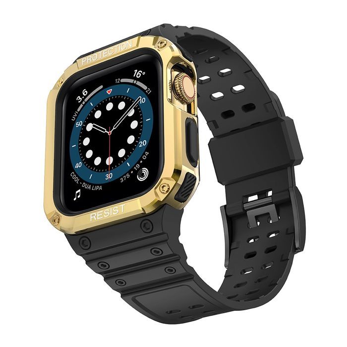 Pasek z etui ochronnym Protect Strap Band … pancerna - czarny, złoty