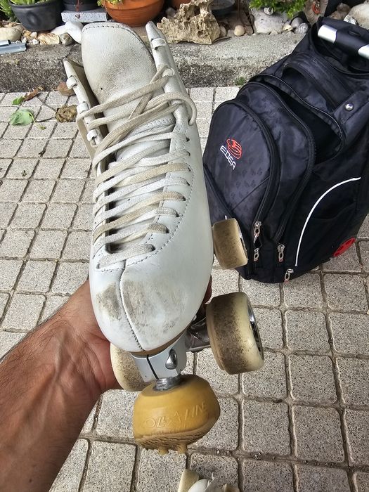 Patins de p. Artística mais mochila