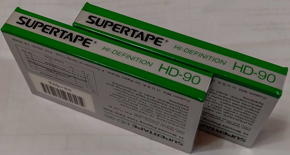 Аудіо касети Realistic HD-90 SUPERTAPE
