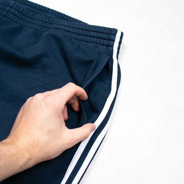 Adidas baggy spodnie dresowe z paskami bawełniane XXL szerokie nogawki