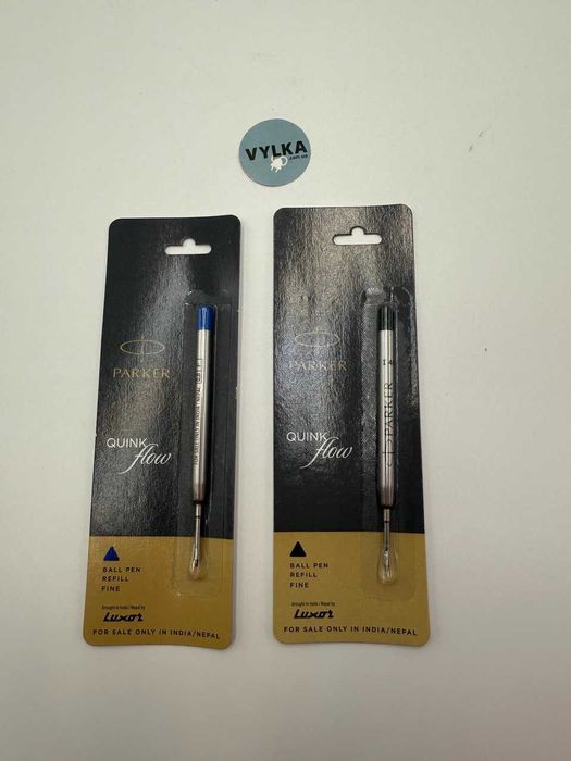 Оригінальний стрижень, заряд Parker QuinkFlow кульковий F синій чорний