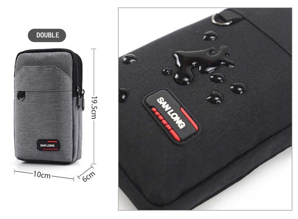 Listonoszka torebka na ramię na pasku saszetka nylonowa wodoodporna