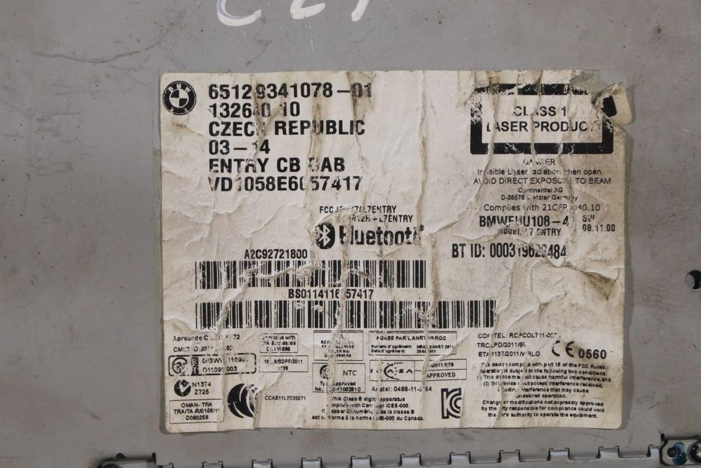 Rádio / auto-rádio BMW 1 (F20)