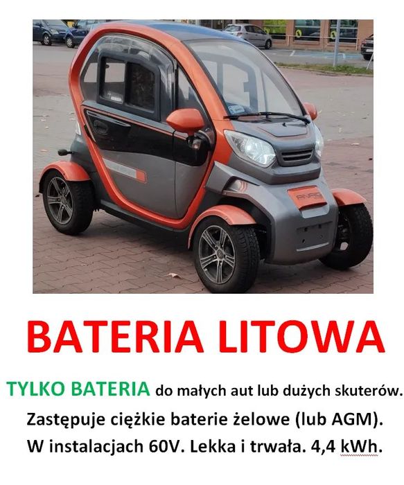 Bateria do autka elektrycznego, skutera, magazyn energii.