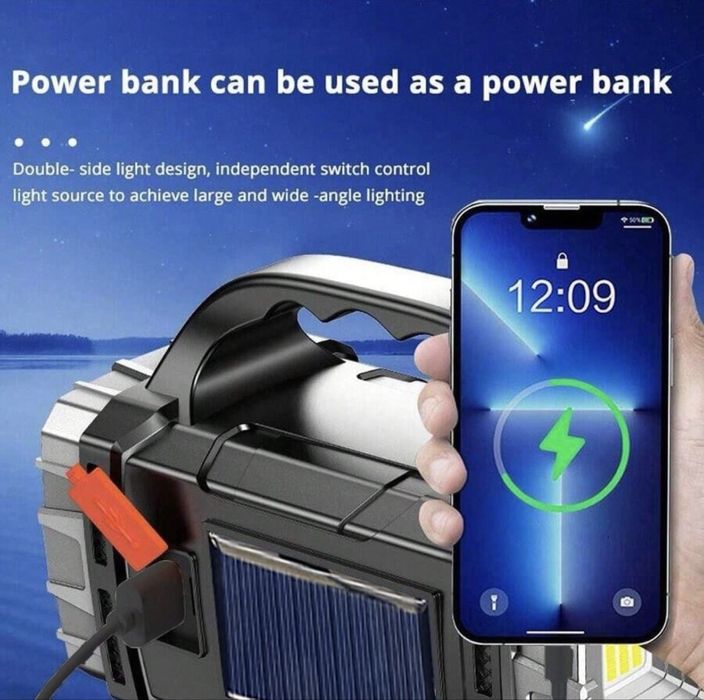 Lanterna solar multifuncoes