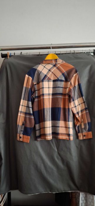 Camisa xadrez castanha