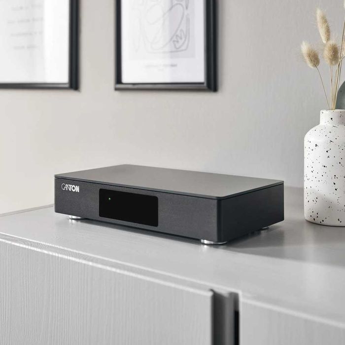 Aktywne Kolumny Podłogowe Canton Smart Vento 9 S2 Black HGL Stereo + Canton Smart Connect 5.1 Black Zestaw z Ekspozycji HDMI eARC