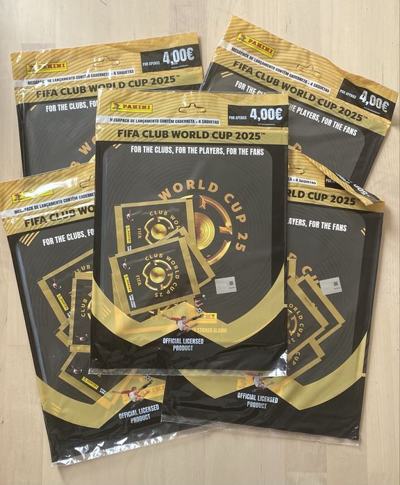 5 Cadernetas + 20 Saquetas Fifa Club World Cup 2025 Mundial Clubes