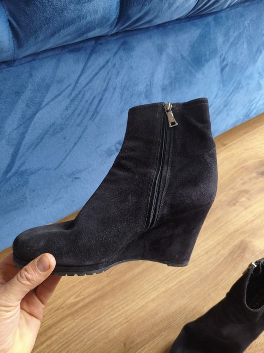 Botki czarne Prada rozm 39 1/2
