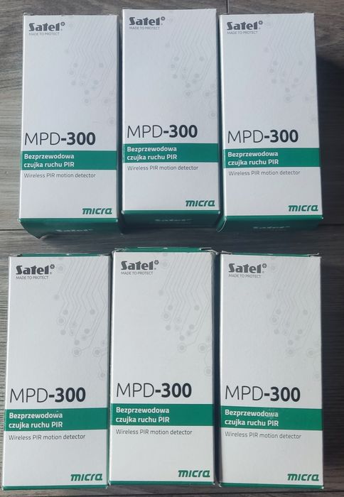Satel MPD-300 czujka ruchu bezprzewodowa!!! 6 sztuk