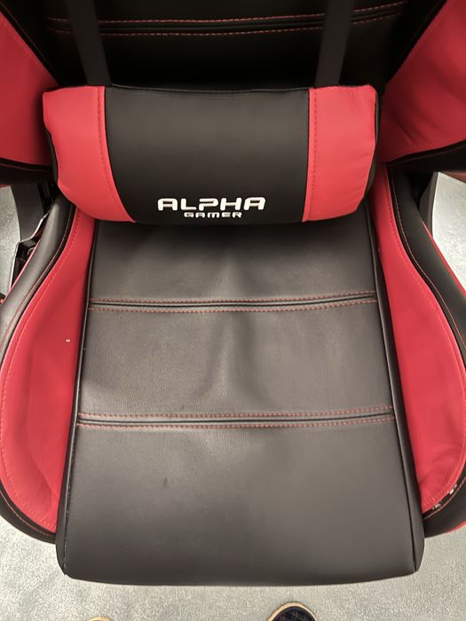 Cadeira Gaming Alpha Gamer Nimbus Preta/Vermelha Muito Bom Estado