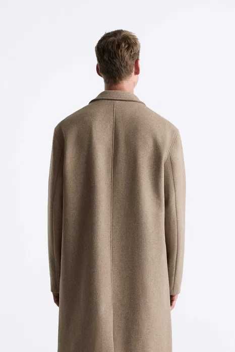 ZARA Luksusowy PŁASZCZ męski norkowy wełna XL SUPER CENA!