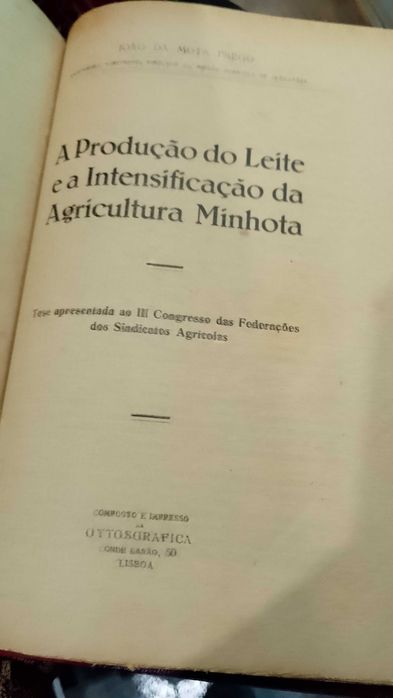 Minho etc, Agricultura, Pecuária 1928 Congresso 9 unidades