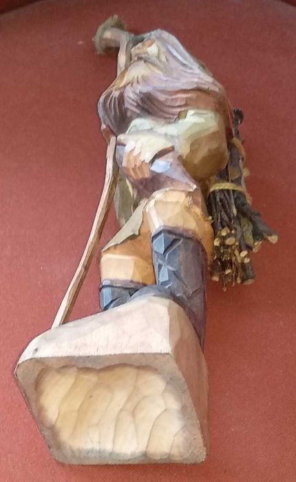 Rzeźba drewniana drewno rękodzieło Karkonosz