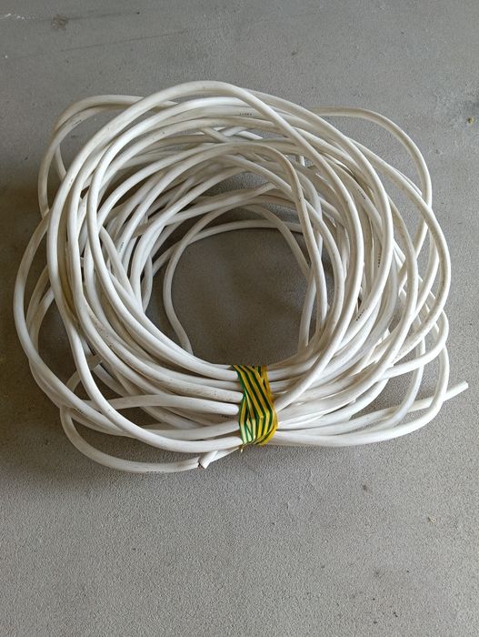 Kabel 5×2,5 biały instalacyjny