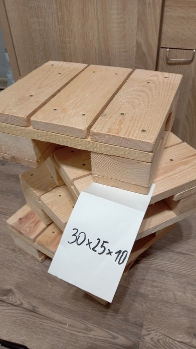 Zestaw 4 szt palet 30x25x10