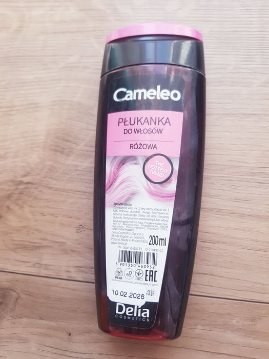 Płukanka do włosów różowa Cameleo Delia 180ml