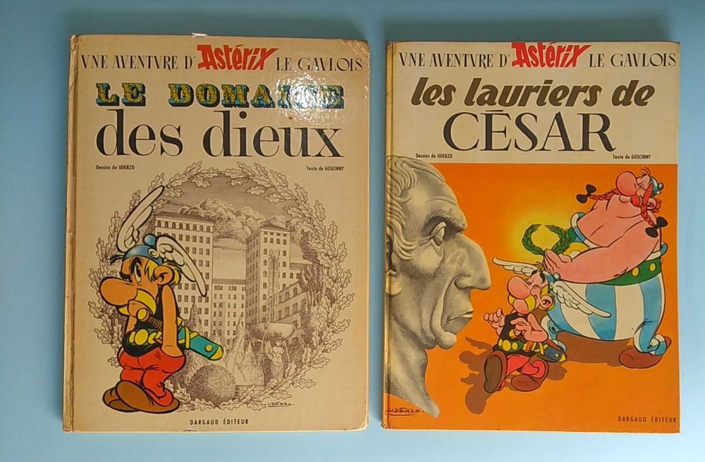 ASTÉRIX - Coleção em capa dura, edição francesa, algumas 1ªs edições.