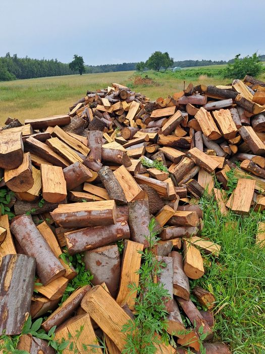 Drewno opałowe suche kominkowe dąb grab buk