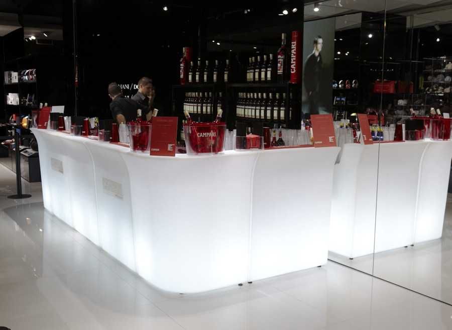 Mesas e balcões led