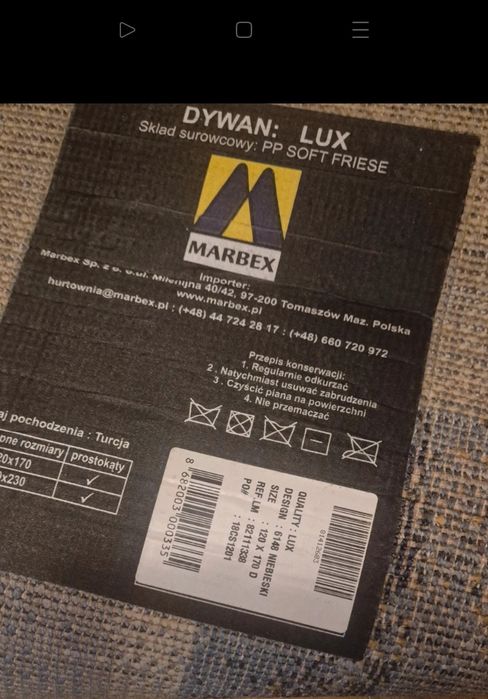 Dywan Marbex Lux 120/170