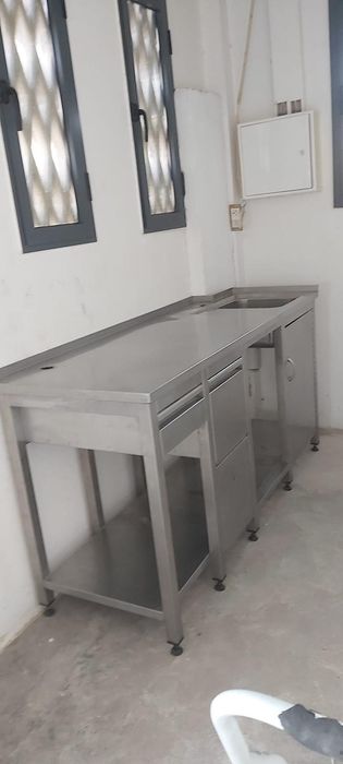 Bancada- mesa inox