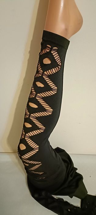 Legginsy bambusowe siatka wzór