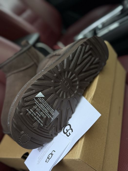 Угг уггі коричневі угг міні платформ ugg mini platform валянки зимние