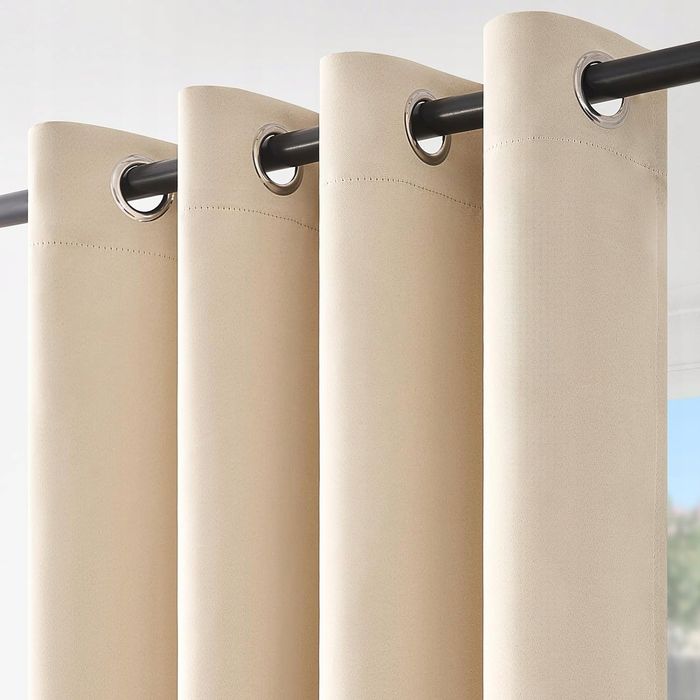 Topfinel zasłony zaciemniające beżowe 140x240 cm 2szt