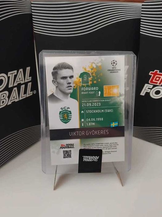 Viktor Gyökeres - 13/50 - Topps Total Football - Sporting CP
